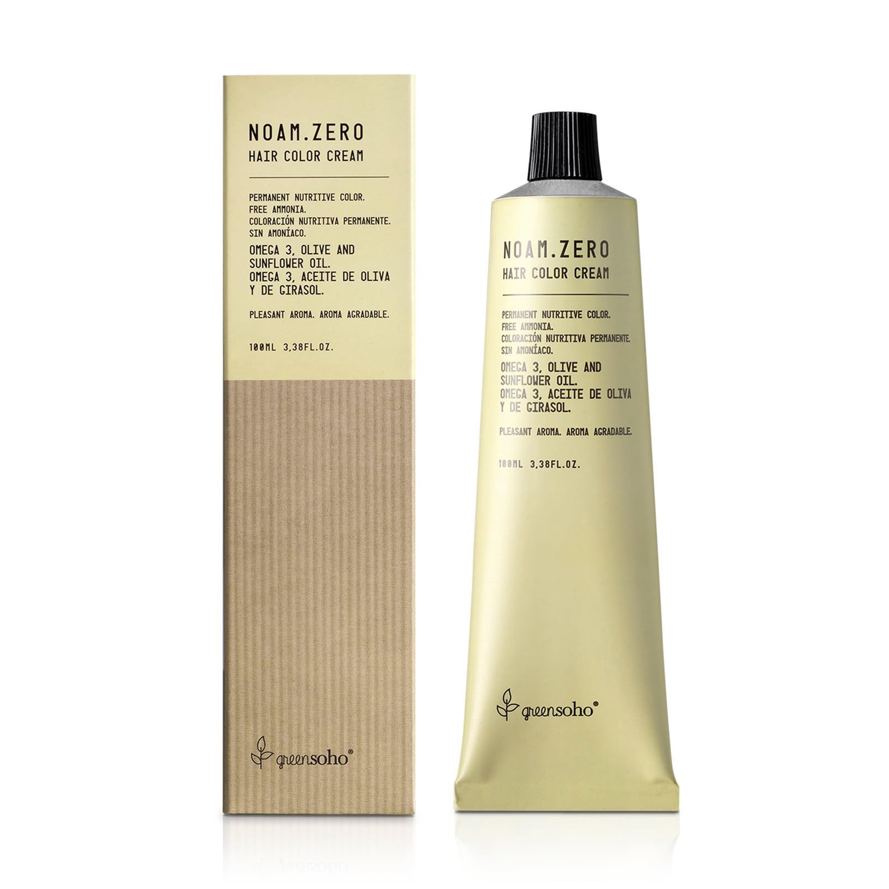 Безаміачна фарба для волосся GreenSoho Noam.Zero Hair Color Cream, 5 Light Brown, 100 мл